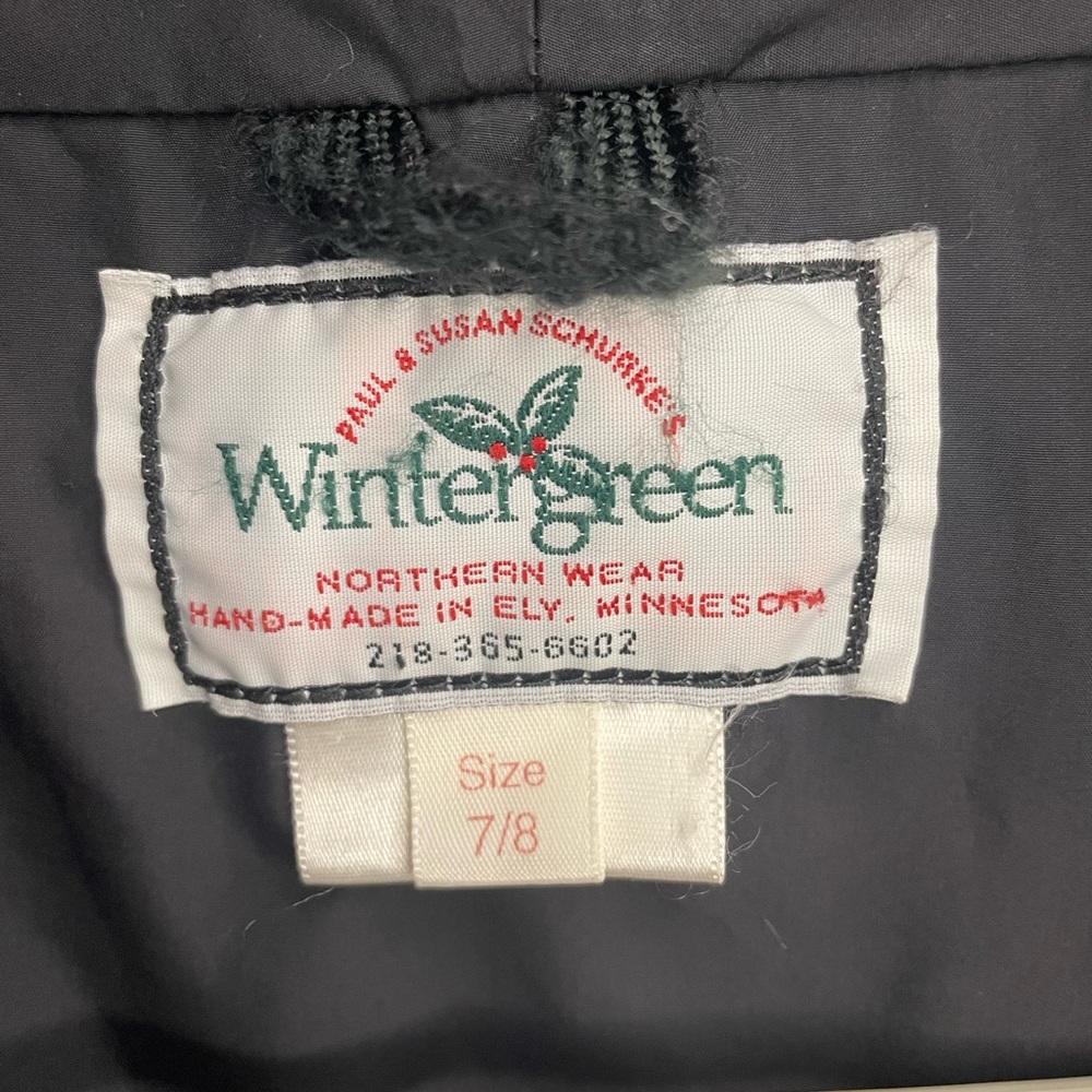 Wintergreen Jacket Youth 7/8 Red Northern Wear Ely Minnesota Handmade Parka - Picture 4 of 5